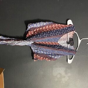 Polly & Esther Multicolor Patterned Top